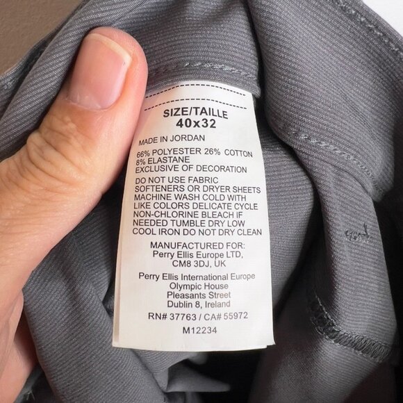 PGA Tour 5 Pocket Horizon Golf Pant, Grey, 40W 32L Mens - Picture 9 of 9